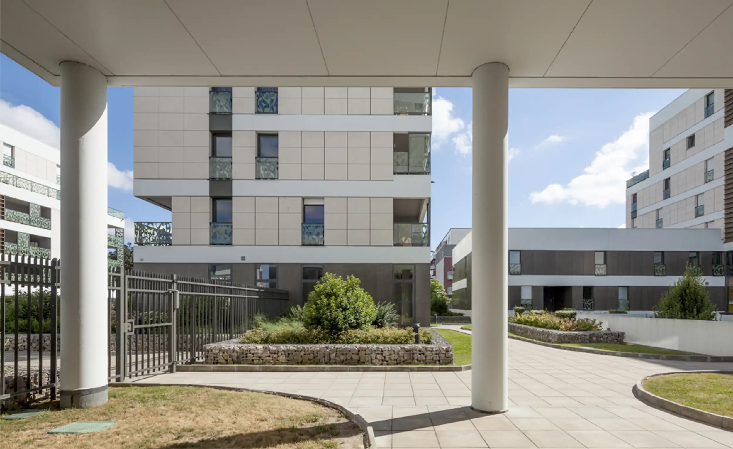 cour intérieure de l'îlot A1 à herrouville Saint-Clair