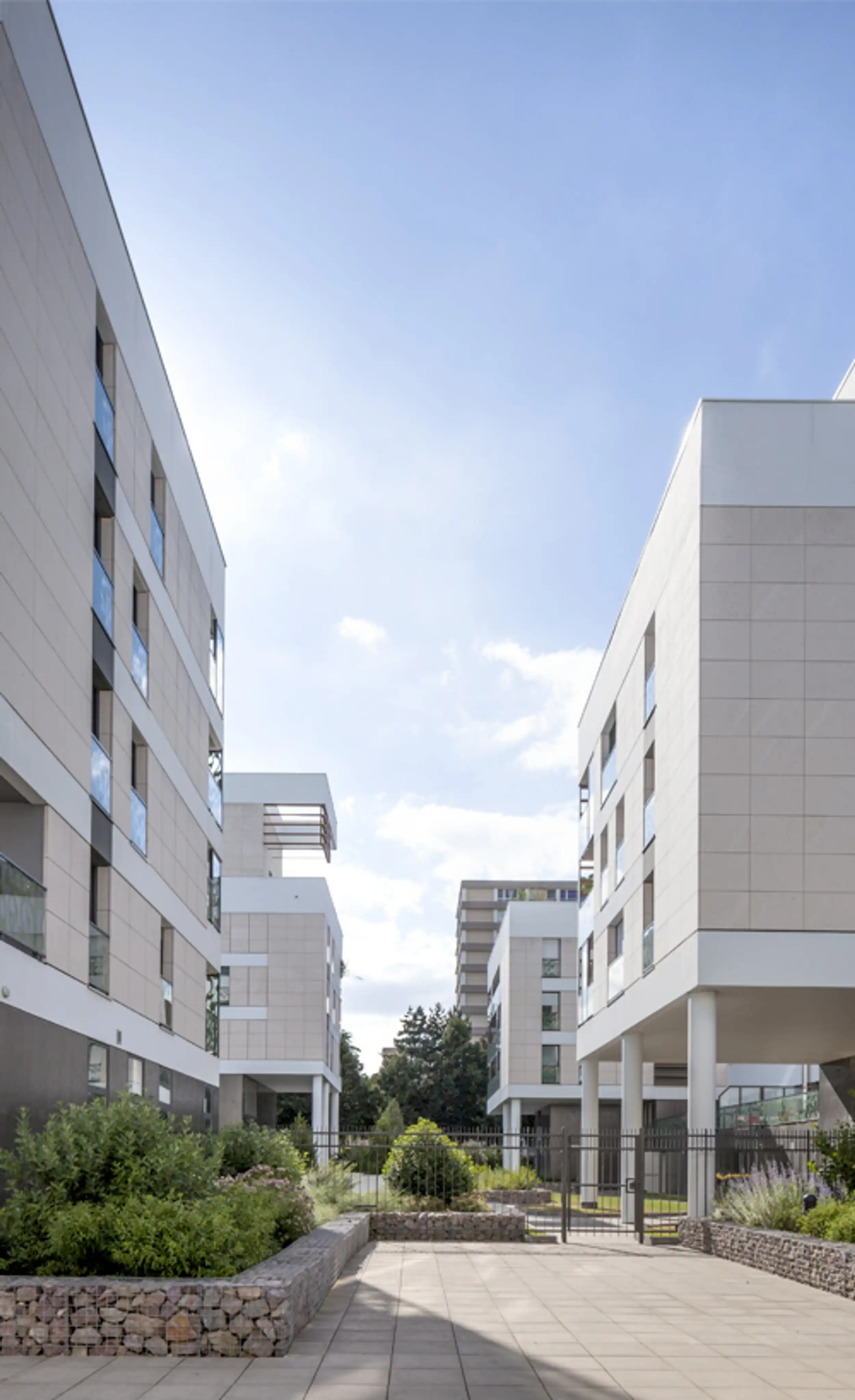 espaces de circulation piétons de l'îlot A1 à Hérouville Saint-Clair